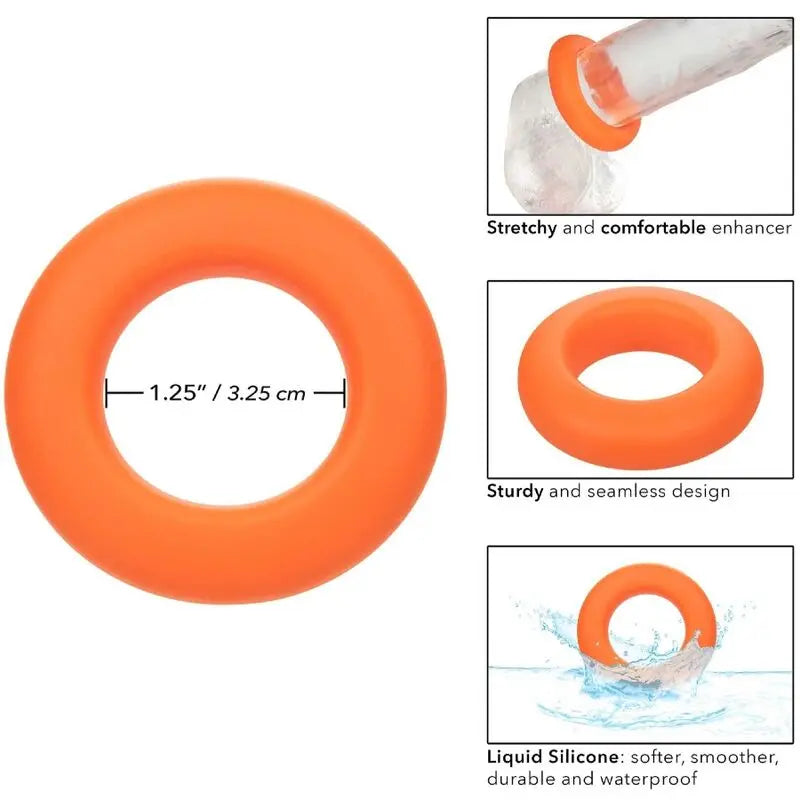 CALEXOTICS - ALPHA ANILLO PROLONG GRANDE NARANJA CALEXOTICS