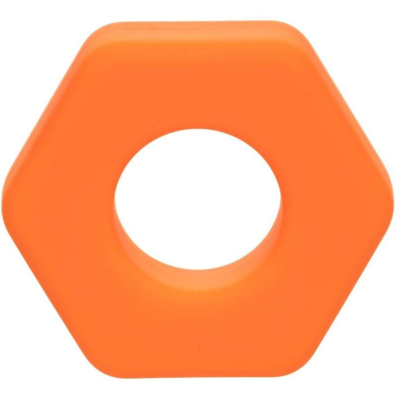 CALEXOTICS - ALPHA ANILLO PROLONG SEXGONO NARANJA CALEXOTICS