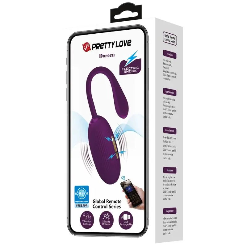 PRETTY LOVE - DOREEN HUEVO VIBRADOR RECARGABLE LILA PRETTY LOVE SMART