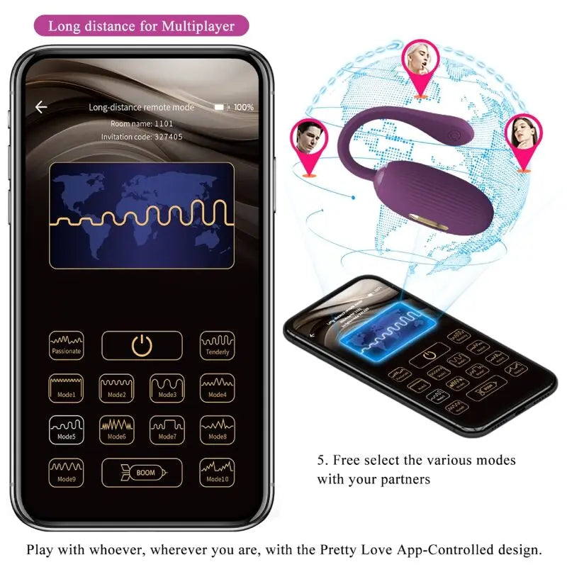 PRETTY LOVE - DOREEN HUEVO VIBRADOR RECARGABLE LILA PRETTY LOVE SMART