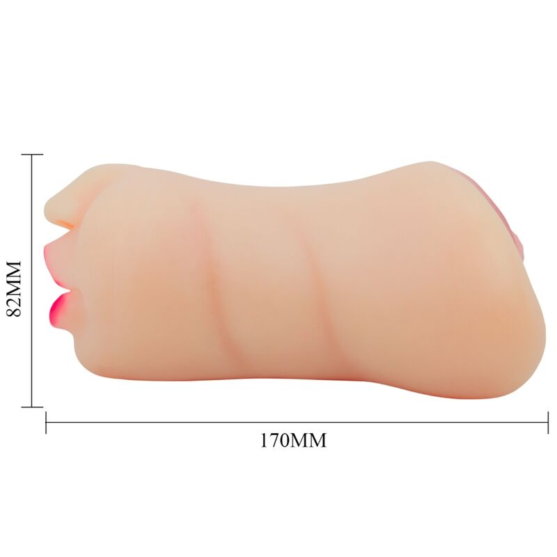 CRAZY BULL - ZOEY MASTUBADOR EN FORMA DE VAGINA DOBLE ENTRADA CRAZY BULL