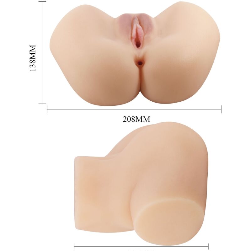 CRAZY BULL - VAGINA Y ANO REALISTICOS VIBRADOR HAILEY CRAZY BULL
