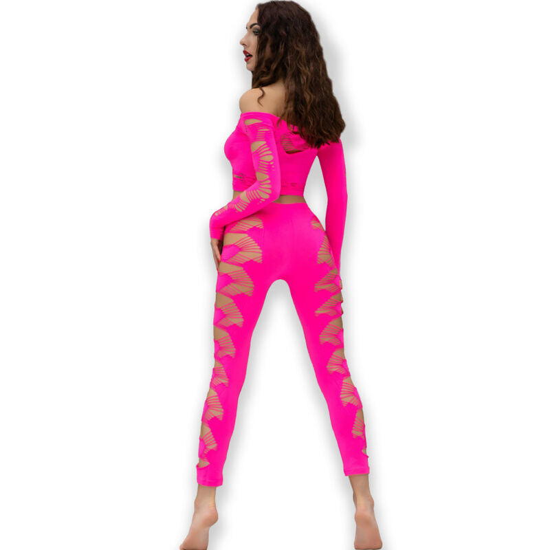 CHILIROSE - CR 4632 TOP & PANTALON FUCSIA S/L CHILIROSE SETS