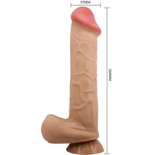 PRETTY LOVE - SLIDING SKIN SERIES DILDO REALÍSTICO CON VENTOSA PIEL DESLIZANTE 26 CM PRETTY LOVE HIGH GRADE