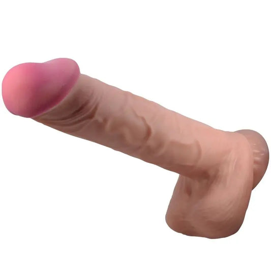PRETTY LOVE - SLIDING SKIN SERIES DILDO REALÍSTICO CON VENTOSA PIEL DESLIZANTE MORENO 26 CM PRETTY LOVE HIGH GRADE