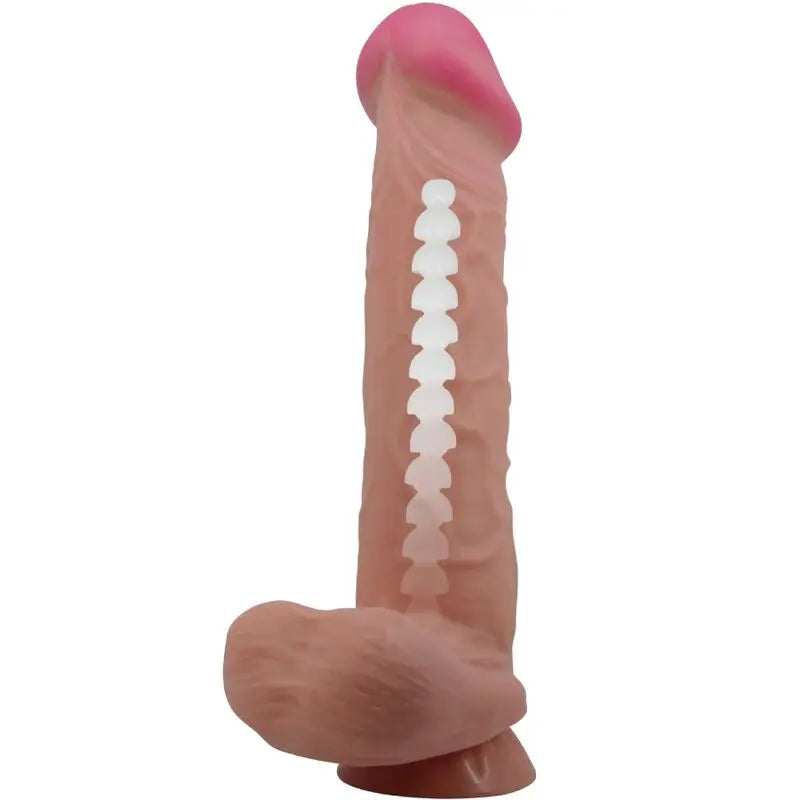 PRETTY LOVE - SLIDING SKIN SERIES DILDO REALÍSTICO CON VENTOSA PIEL DESLIZANTE MORENO 26 CM PRETTY LOVE HIGH GRADE