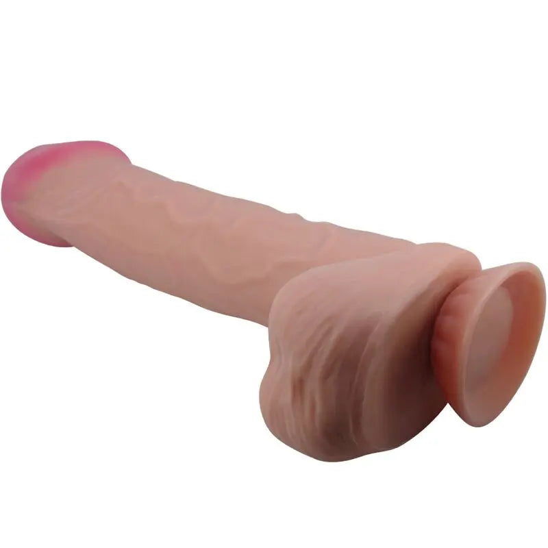 PRETTY LOVE - SLIDING SKIN SERIES DILDO REALÍSTICO CON VENTOSA PIEL DESLIZANTE MORENO 26 CM PRETTY LOVE HIGH GRADE