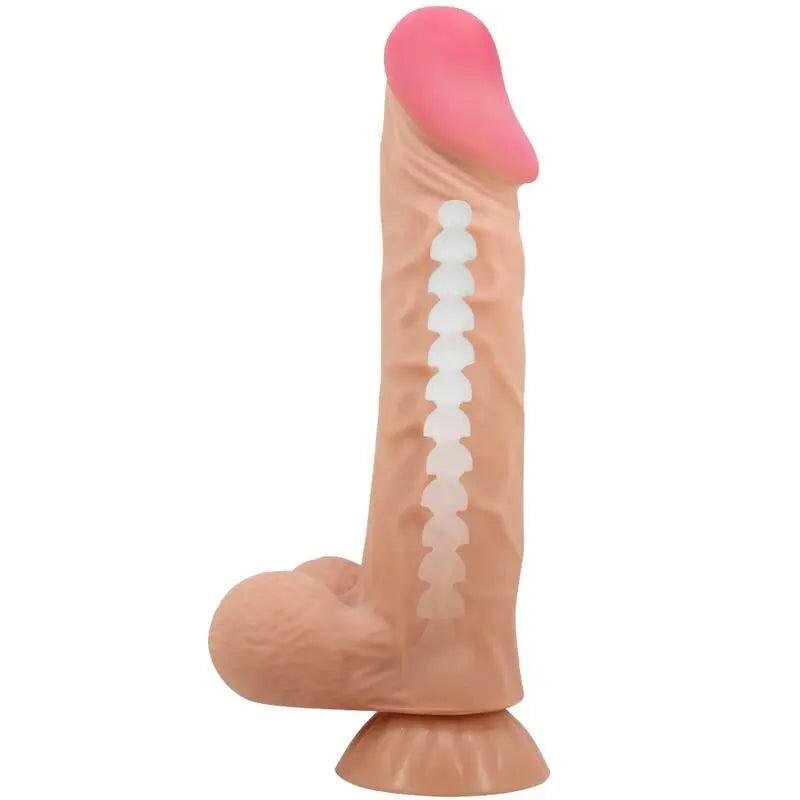PRETTY LOVE - SLIDING SKIN SERIES DILDO REALÍSTICO CON VENTOSA PIEL DESLIZANTE 24 CM PRETTY LOVE HIGH GRADE