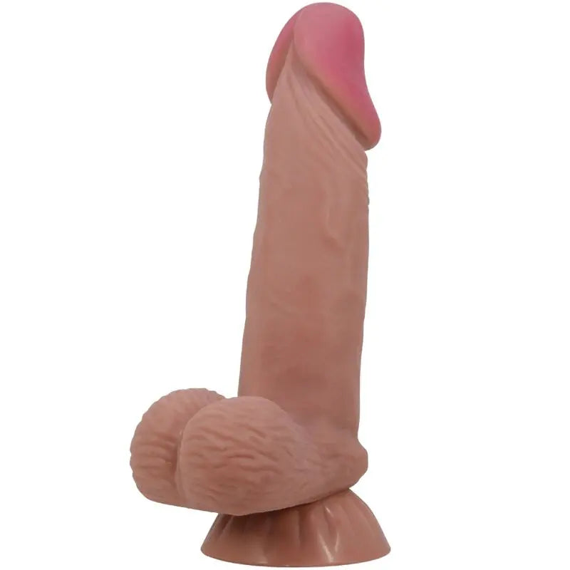 PRETTY LOVE - SLIDING SKIN SERIES DILDO REALÍSTICO CON VENTOSA PIEL DESLIZANTE MORENO 19.4 CM PRETTY LOVE HIGH GRADE