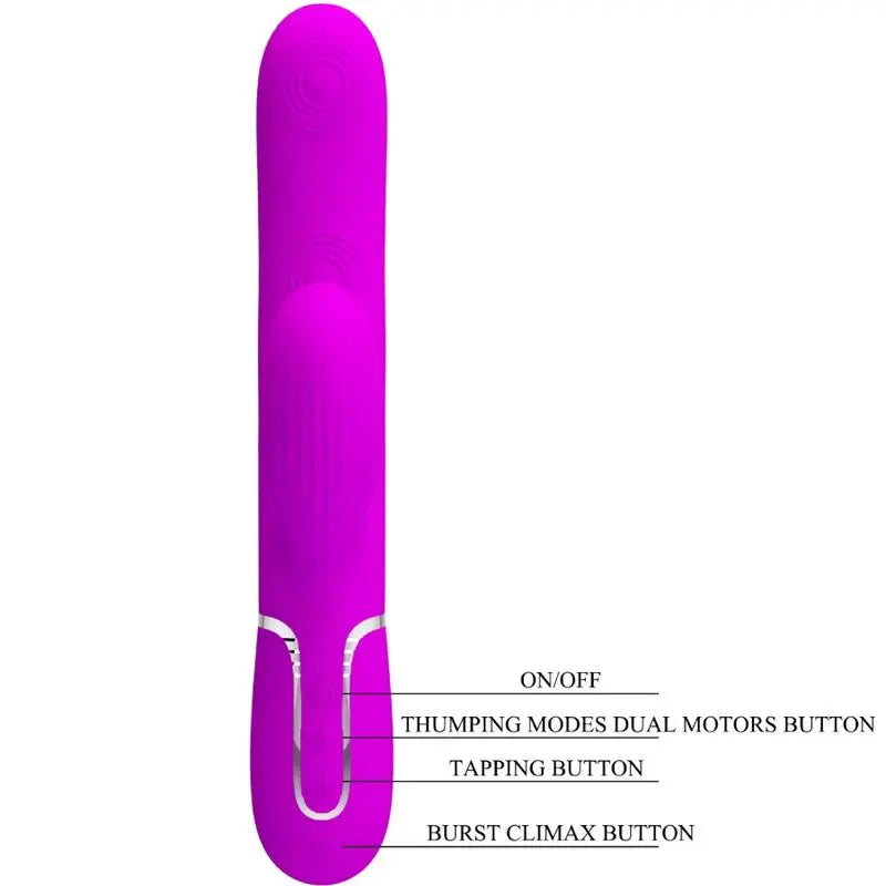 PRETTY LOVE - PERLITA VIBRADOR PUNTO G 3 EN 1 MULTIFUNCIÓN VIOETA PRETTY LOVE FLIRTATION