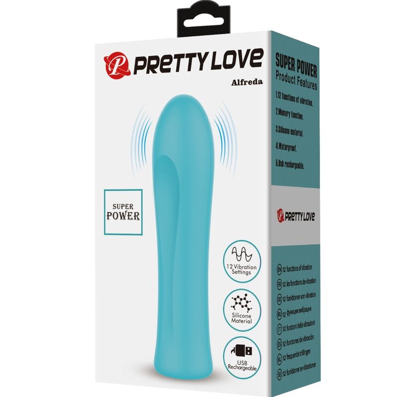 PRETTY LOVE - ALFREDA VIBRADOR SUPER POWER VERDE AGUA PRETTY LOVE FLIRTATION