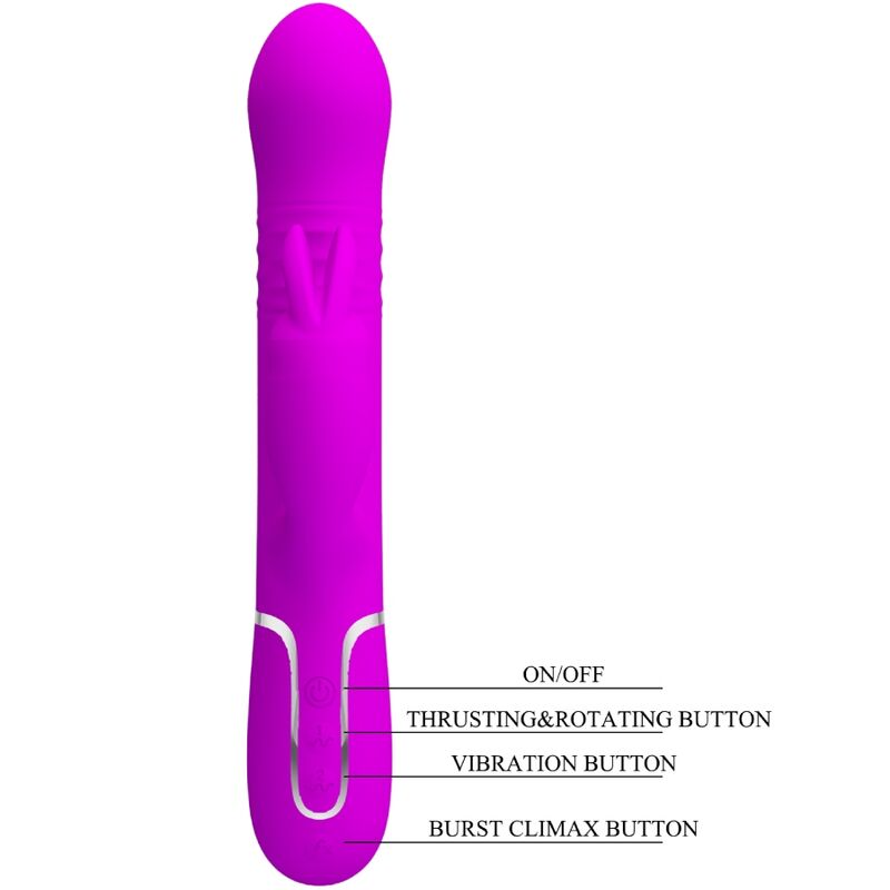 PRETTY LOVE - VIBRADOR COALE RABBIT PERLAS VIOLETA PRETTY LOVE FLIRTATION