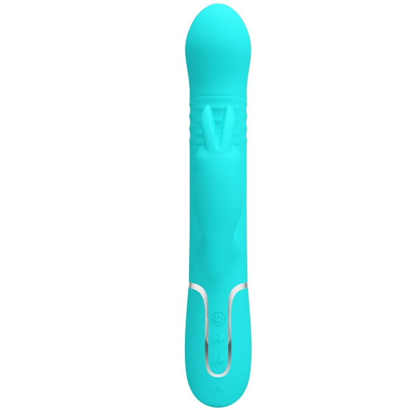 PRETTY LOVE - VIBRADOR COALE RABBIT PERLAS VERDE AGUA PRETTY LOVE FLIRTATION