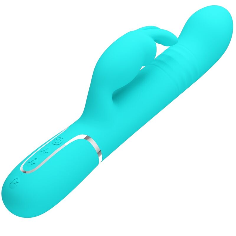 PRETTY LOVE - VIBRADOR COALE RABBIT PERLAS VERDE AGUA PRETTY LOVE FLIRTATION