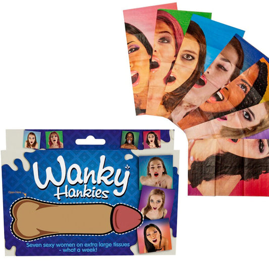 SPENCER & FLEETWOOD - WANKY HANKIES 7 PAÑUELOS EXTRA GRANDES MUJERES SPENCER & FLETWOOD