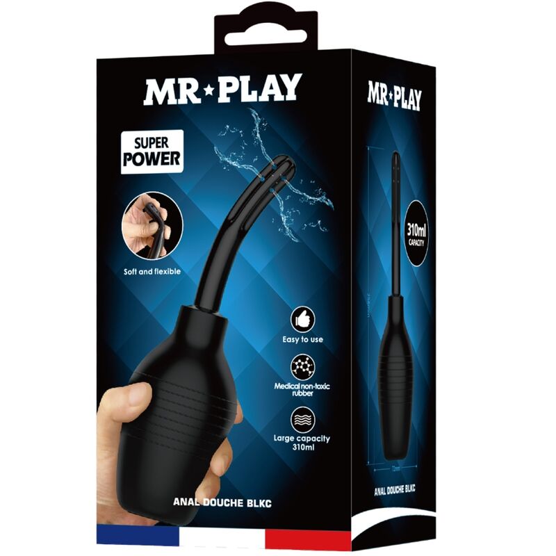 MR PLAY - DUCHA ANAL BLKC SUPER POWER NEGRO MR PLAY