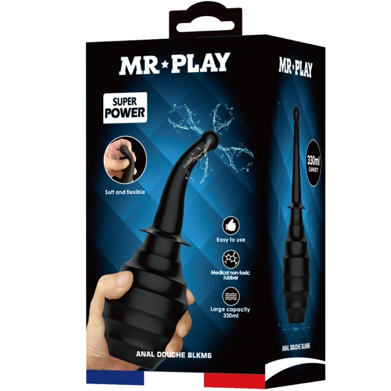 MR PLAY - DUCHA ANAL BLKM6 SUPER POWER NEGRO MR PLAY