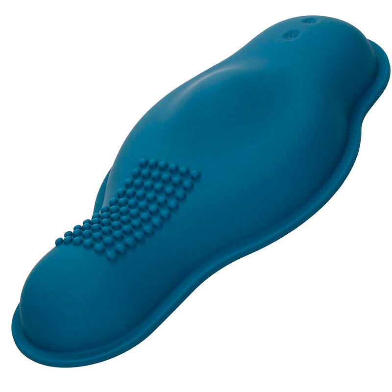 CALEXOTICS - RIDER MASAJEADOR DOBLE MOTOR CONTROL REMOTO AZUL CALEXOTICS
