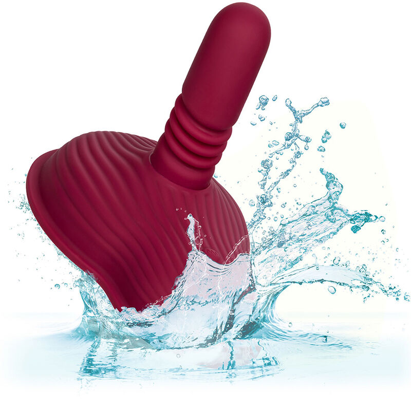 CALEXOTICS - RIDER MASAJEADOR DOBLE MOTOR CONTROL REMOTO ROJO CALEXOTICS