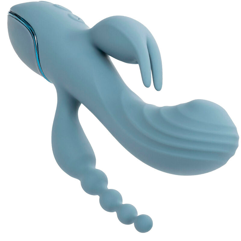 CALEXOTICS - VIBRADOR TRIPLE ÉXTASIS GRIS CALEXOTICS
