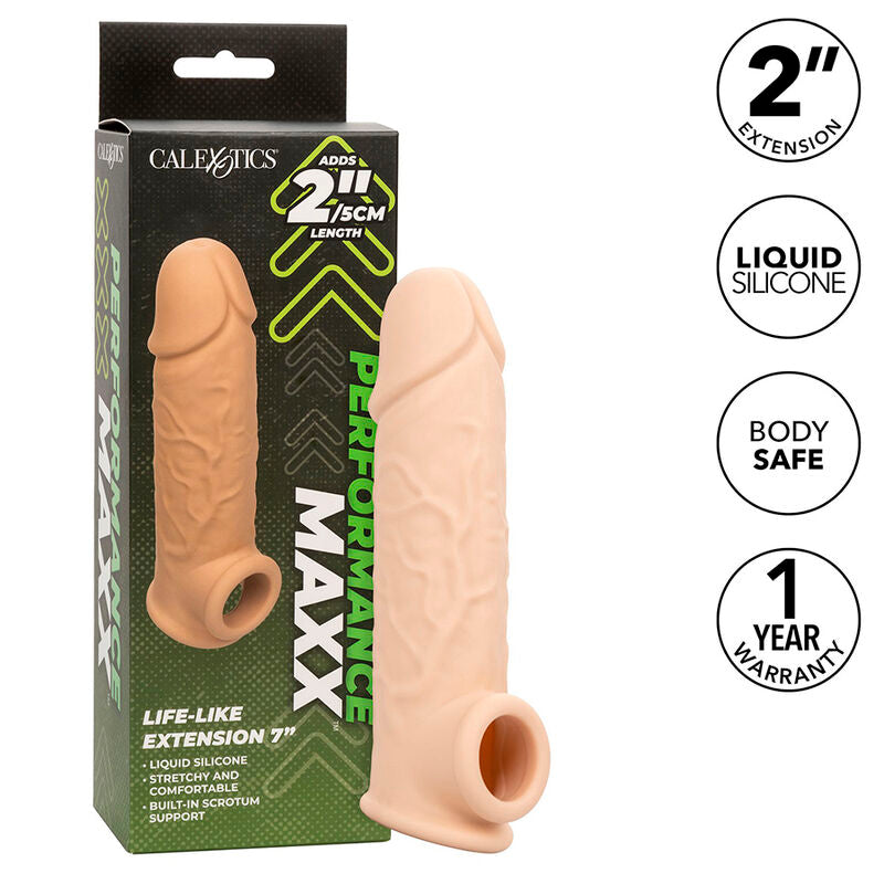 CALEXOTICS - PERFORMANCE MAXX EXTENSIÓN REALISTA 7 PIEL CLARO CALEXOTICS