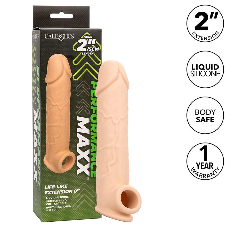 CALEXOTICS - PERFORMANCE MAXX EXTENSIÓN REALISTA 8 PIEL CLARO CALEXOTICS
