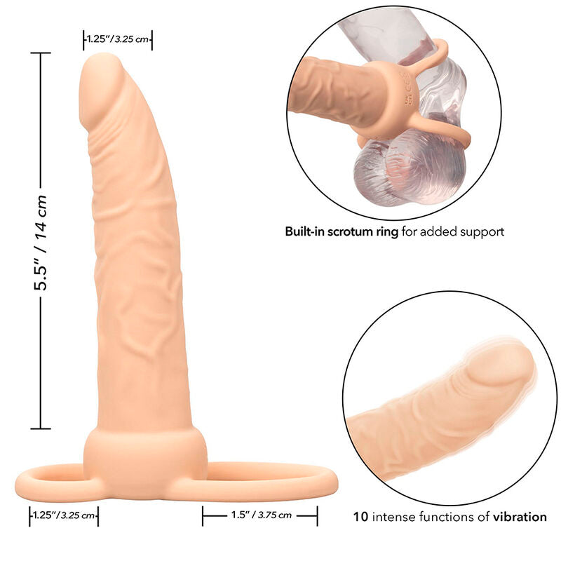 CALEXOTICS - PERFORMANCE MAXX DOBLE PENETRADOR RECARGABLE PIEL CLARO CALEXOTICS