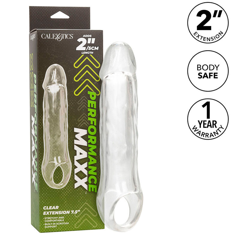 CALEXOTICS - PERFORMANCE MAXX EXTENSIÓN CLARA 7,5 TRANSPARENTE CALEXOTICS
