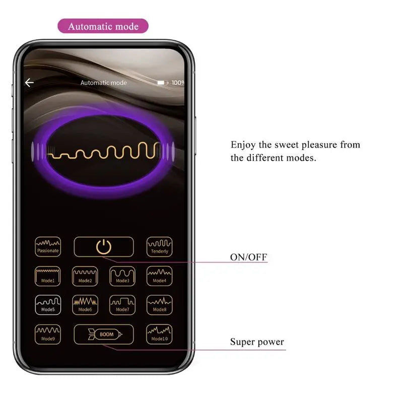 PRETTY LOVE - FISHERMAN HUEVO VIBRADOR LILA CONTROLADO POR APP PRETTY LOVE SMART