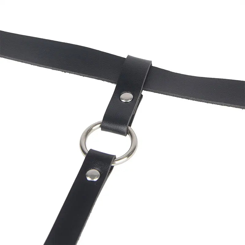 SUBBLIME - ARNÉS DE PIERNA CADENA CUERO NEGRO TALLA ÚNICA SUBBLIME FETISH