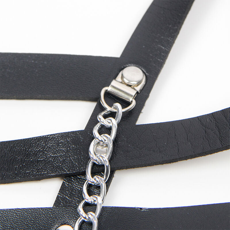 SUBBLIME - ARNÉS FORMA CORSET DETALLE CADENAS TALLA ÚNICA SUBBLIME FETISH