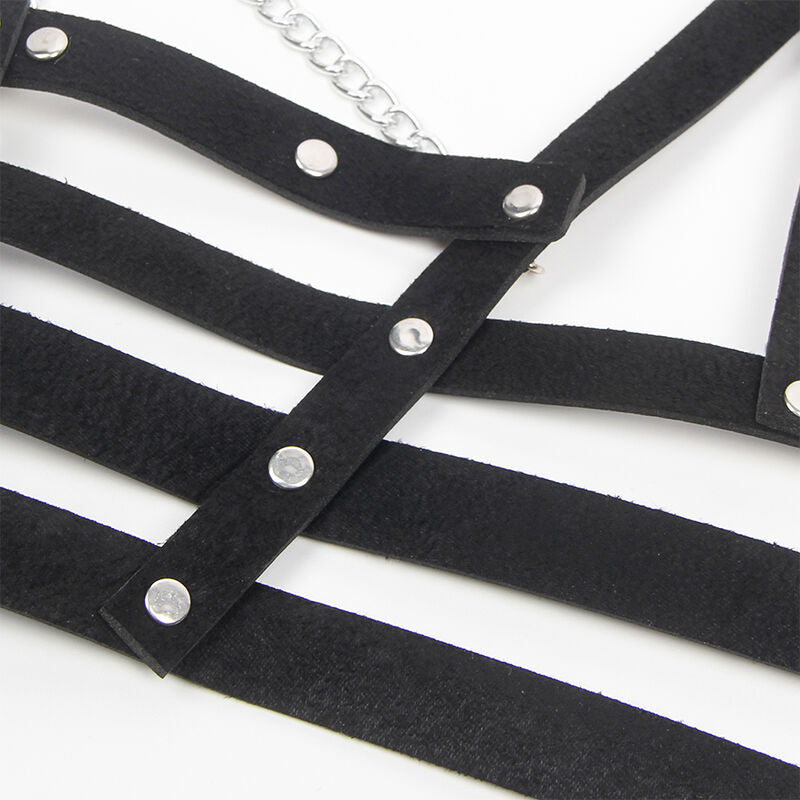 SUBBLIME - ARNÉS FORMA CORSET DETALLE CADENAS TALLA ÚNICA SUBBLIME FETISH