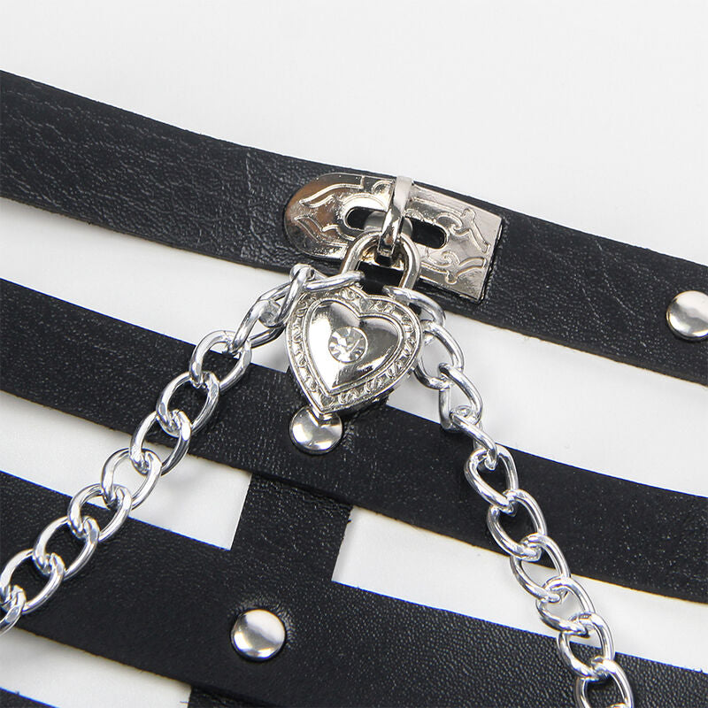 SUBBLIME - ARNÉS FORMA CORSET DETALLE CADENAS TALLA ÚNICA SUBBLIME FETISH