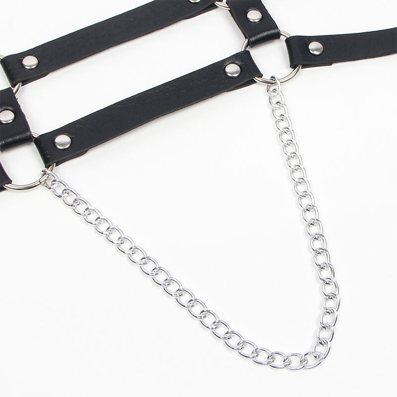 SUBBLIME - ARNÉS CON TIRANTAS DETALLE CADENAS TALLA ÚNICA SUBBLIME FETISH