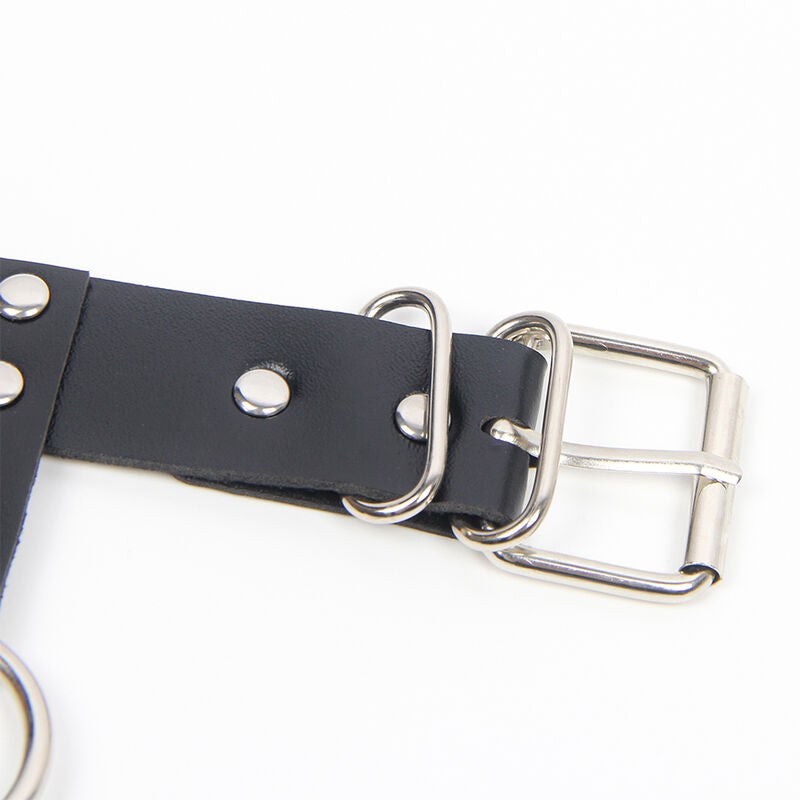 SUBBLIME - ARNÉS SUJETADOR Y COLLAR CON CADENAS TALLA ÚNICA SUBBLIME FETISH