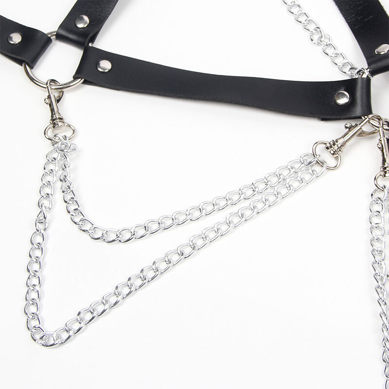SUBBLIME - ARNÉS SUJETADOR DETALLE CADENAS TALLA ÚNICA SUBBLIME FETISH
