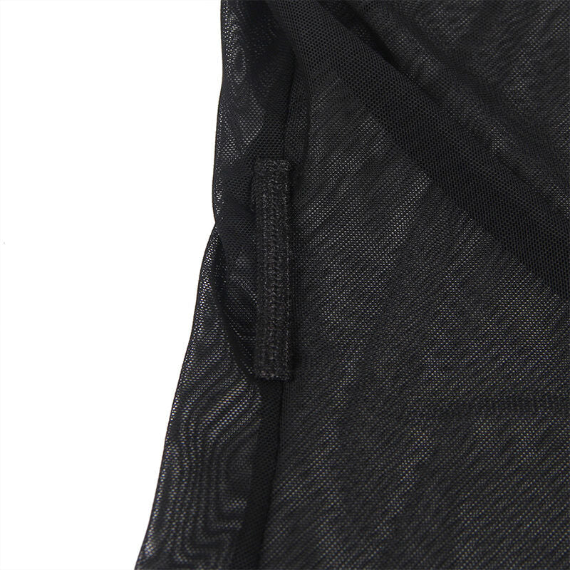 SUBBLIME - BATA TELA TRANSPARENTE DETALLE ENCAJE NEGRO S/M SUBBLIME BABYDOLLS