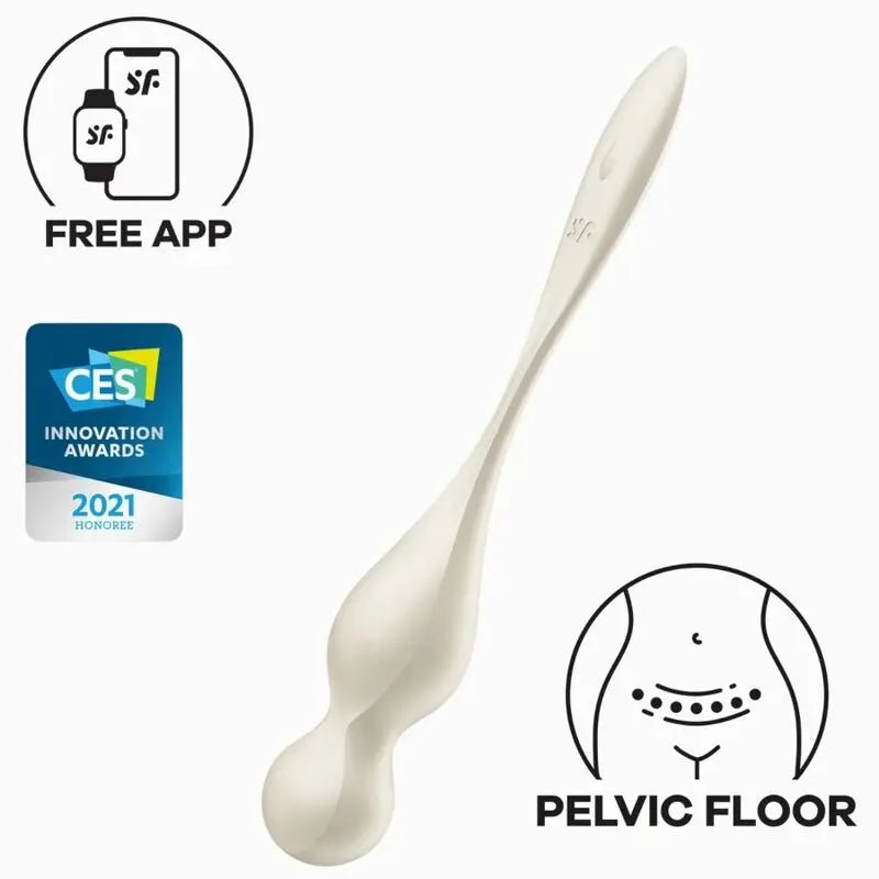 SATISFYER - LOVE BIRDS BOLAS KEGEL VIBRADORAS BLANCO SATISFYER BALLS