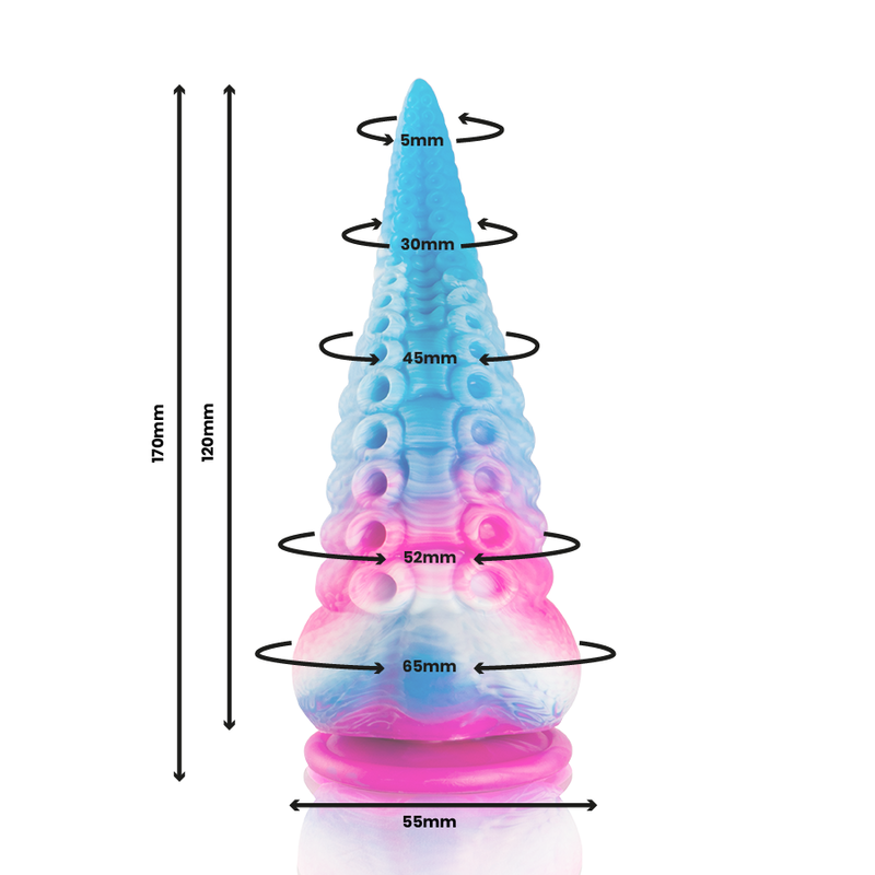 EPIC - PHORCYS DILDO TENTÁCULO AZUL TAMAÑO PEQUEÑO EPIC