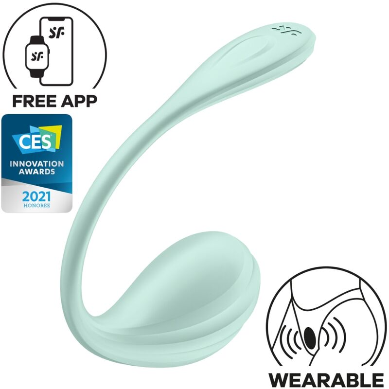 SATISFYER - SMOOTH PETAL ESTIMULADOR PUNTO G VERDE AGUA APP GRATUITA SATISFYER PARTNER