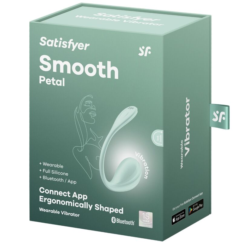 SATISFYER - SMOOTH PETAL ESTIMULADOR PUNTO G VERDE AGUA APP GRATUITA SATISFYER PARTNER