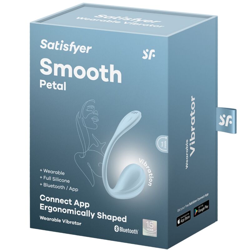 SATISFYER - SMOOTH PETAL ESTIMULADOR PUNTO G CELESTE APP GRATUITA SATISFYER PARTNER