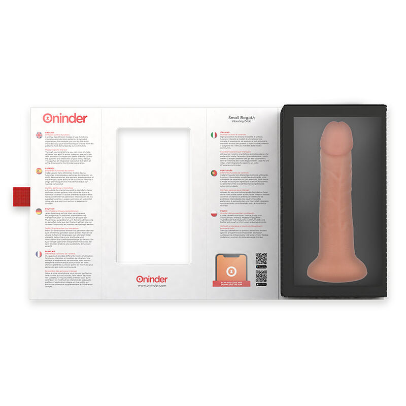 ONINDER - SMALL BOGOTÁ CYBER REALISMO VIBRACION 17.5 CM -O- 4 CM - APP GRATUITA ONINDER