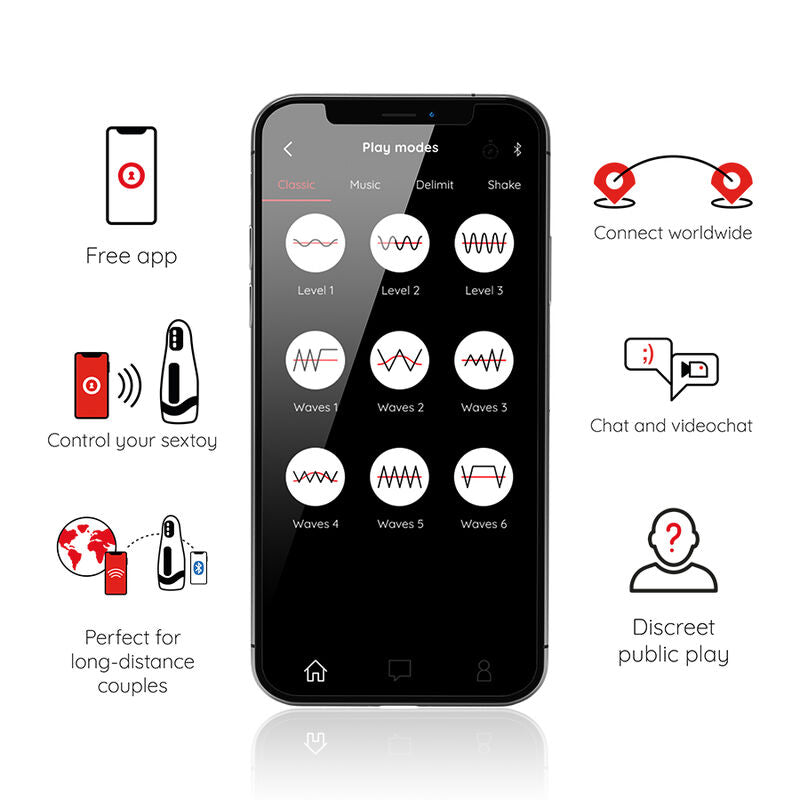 ONINDER - SEOUL MASTURBADOR MASCULINO DE COMPRESION Y VIBRACION - APP GRATUITA ONINDER