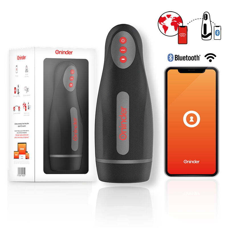 ONINDER - SEOUL MASTURBADOR MASCULINO DE COMPRESION Y VIBRACION - APP GRATUITA ONINDER
