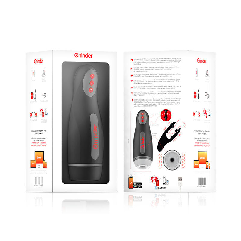 ONINDER - SEOUL MASTURBADOR MASCULINO DE COMPRESION Y VIBRACION - APP GRATUITA ONINDER