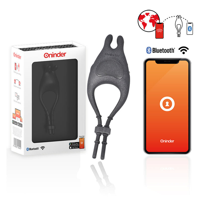 ONINDER - PAMPA ANILLO VIBRADOR AJUSTABLE Y MULTIPOSICION  - APP GRATUITA ONINDER