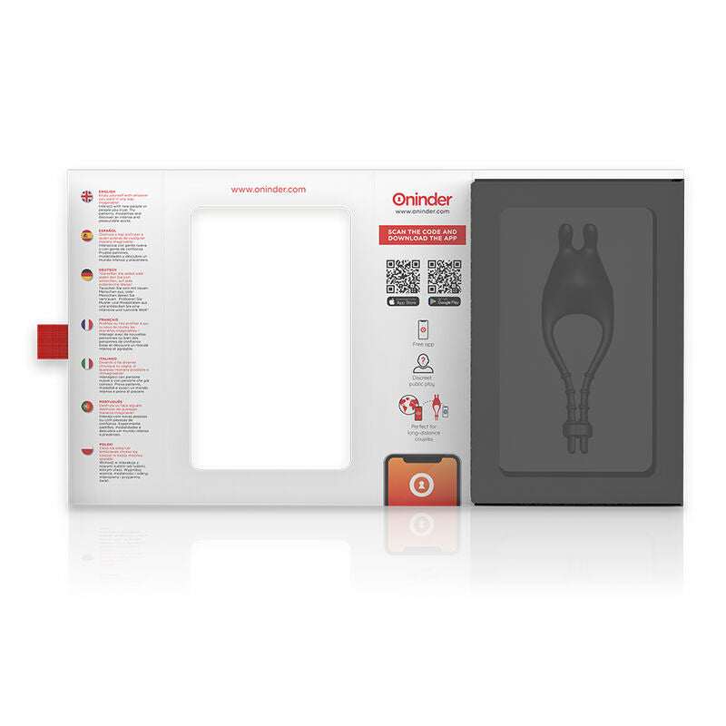 ONINDER - PAMPA ANILLO VIBRADOR AJUSTABLE Y MULTIPOSICION  - APP GRATUITA ONINDER