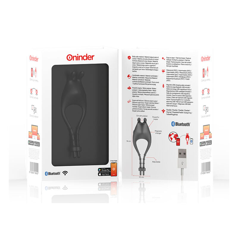ONINDER - PAMPA ANILLO VIBRADOR AJUSTABLE Y MULTIPOSICION  - APP GRATUITA ONINDER