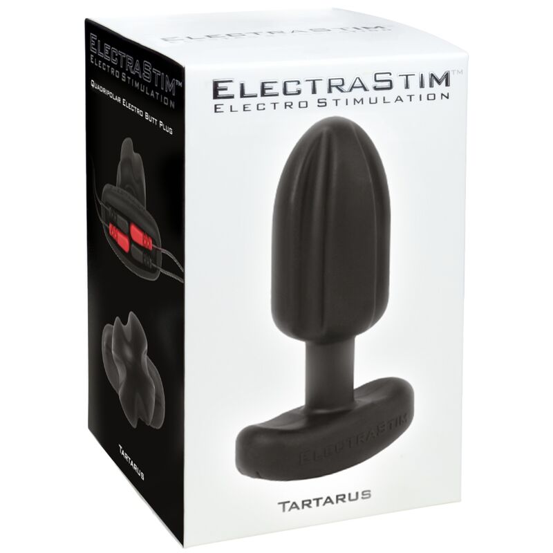 ELECTRASTIM - TARTARUS PLUG ANAL SILICONA QUADRIPOLAR NEGRO ELECTRASTIM